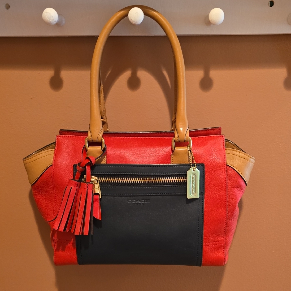 Coach Colorblock Leather Purse NWOT